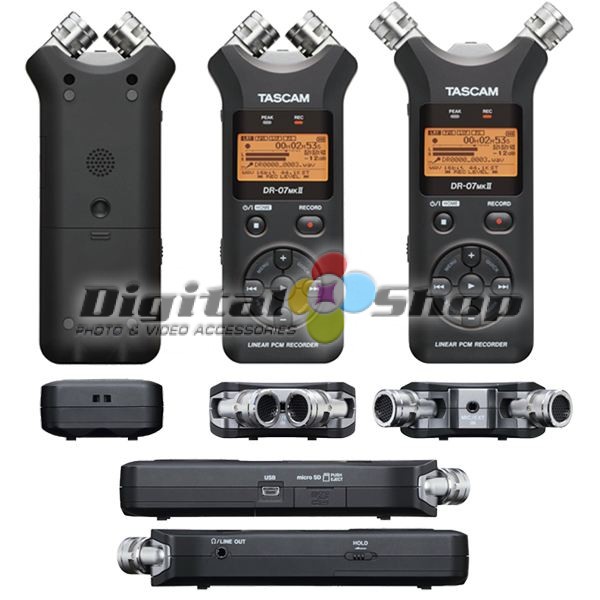 Tascam DR-07 MKII Portable Digital Audio Recorder - Digital Shop